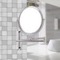 Round Wall Mounted Double Face 3x Shaving Mirror